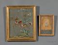 Two Framed Chinoiserie Wall Decorations