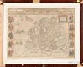 HandColored Map of Europe by Willem Blaeu