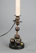 Bronze and Iron Candlestick