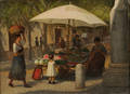 Continental School 19th20th Century The Fruit Sellers Stall