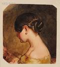 British School 19th Century Profile of a Lady