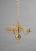 Dutch Baroquestyle Brass Chandelier