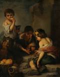 After Bartolom Esteban Murillo Spanish 16181682 Lot of Two Works The Pie Eater