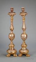 Pair of Giltwood Candlesticks