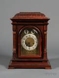 German Mahogany Mantel Clock