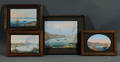 Italian School 19th20th Century Lot of Four Views of Vesuvius and the Bay of Naples