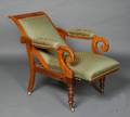 William IV Mahogany Adjustable Library Armchair