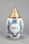 Dutch Delft Tobacco Jar