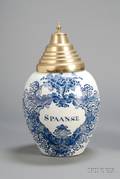 Dutch Delft Tobacco Jar