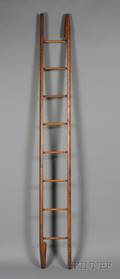 Victorian Pine Folding Library Ladder