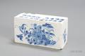 Dutch Delft Blue and White Flower Brick