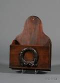 Classical Revival Carved Mahogany Wall Pocket