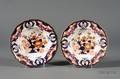 Pair of Bloor Derby Porcelain Imari Palette Soup Bowls