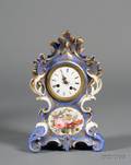 Paris Porcelain Rococo Revival Mantel Clock