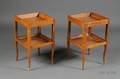 Pair of Louis XVI Provincial Oak Work Tables