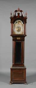 American Mahogany Quarterchiming and Ninetube Long Case Clock
