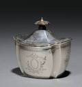 English Silver Lidded Sugar
