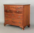 Chester County Pennsylvania Chippendale walnut line and berry inlaid chest of drawers