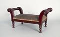 Sheraton mahogany footstool