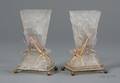 Pair of Baccarat Grasshopper Vases