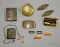 Seven Small Sterling Silver Plated and Other Metal Items