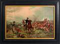 Chromolithograph military scene after Hillingford