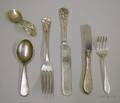 Tiffany Twopiece Sterling Childs Flatware Set and Four Other Childs Items