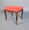 George III style carved mahogany stool