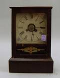 Mahogany Veneered Cottage Shelf Clock