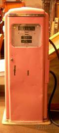 Pinkpainted Vintage Tokheim Gasoline Pump