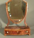Hepplewhitestyle Mahogany and Inlay Dressing Mirror