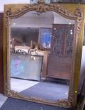 Goldpainted Rococostyle Gesso and Wood Mirror