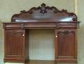Late Empire Mahogany Veneer Doublepedestal Sideboard