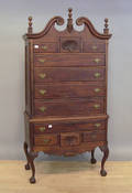 Chippendale style mahogany highboy