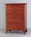 Pennsylvania Chippendale walnut tall chest
