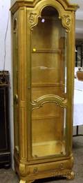 Baroquestyle Carved Giltwood Vitrine