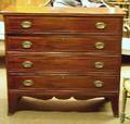 Federal Inlaid Mahogany and Mahogany Veneer Chest of Drawers