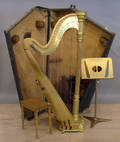 Lyon  Heily giltwood and maple harp