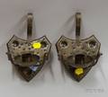 Pair of German Arts  Crafts Iron Gimbal Candle Wall Sconces