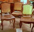 Set of Six Louis XV Style Caned Carved Beechwood Side Chairs