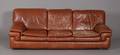 Contemporary Roche Bobois Brown Leather Sofa