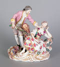 Vienna porcelain figural group ca 1900