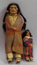 Two Skookum Indian Dolls