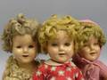 Three Ideal Composition Shirley Temple Dolls