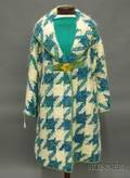Vintage Bonnie Cashin For Sills Knit Mohair Coat and Matching Green Knit Wool Twopiece Outfit
