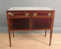 Hepplewhite style marble top server