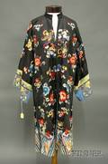 Chinese Embroidered Silk Robe