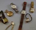 Six Assorted Wristwatches and a Pocket Watch