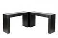 Pair of Simulated Alligator Skin Console Tables
