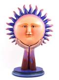 Bustamante Papier Mache Sculpture Sun in Hands